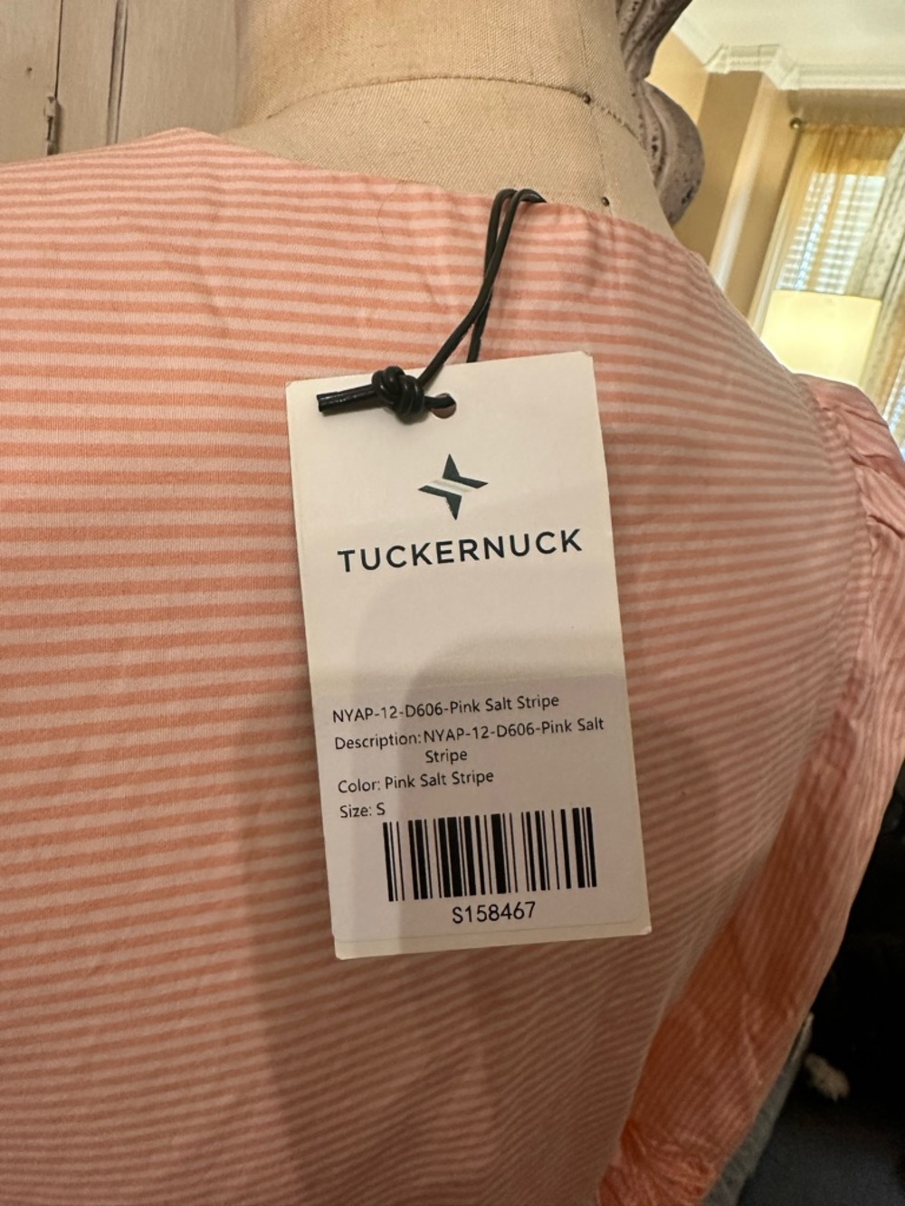 Tuckernuck Peach-Striped Embroidered Babydoll Dress - Picture 6 of 11